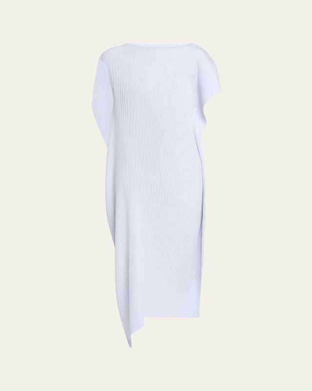 Shadow Study Pleats Solid Dress